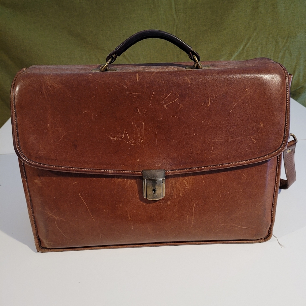 Leather briefcase